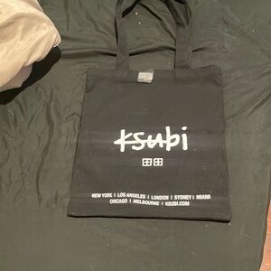Ksubi Black Shopping Bag with Bold Branding